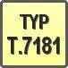 Piktogram - Typ: T.7181